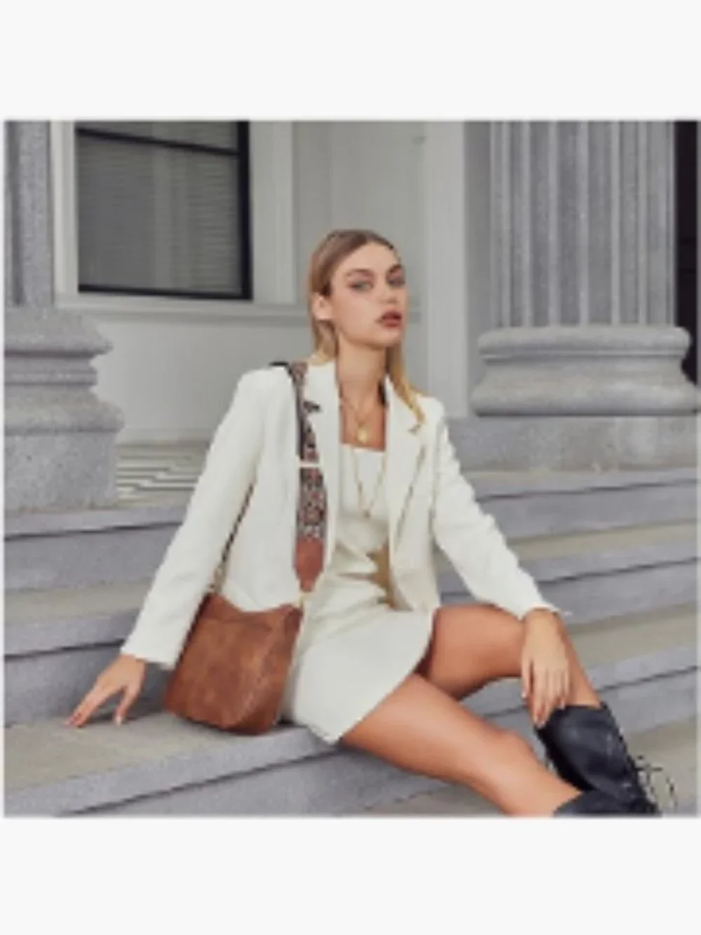 Vegan Leather Hobo Crossbody Bag with Wide Adjustable Guitar Strap, Multi
